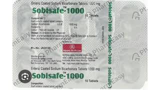 Sobisafe 1000 Tablets Enteric Coated Sodium Bicarbonate Tablets 1000 mg [upl. by Onnem]