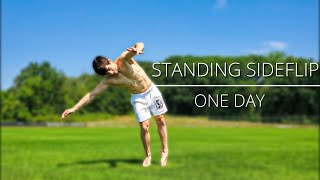 Learning The STANDING SIDEFLIP In ONE DAY  Side Flip Progression [upl. by Akemrehs466]