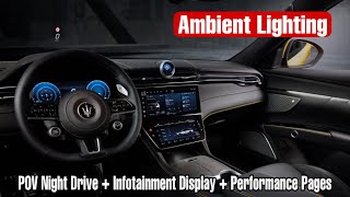 Maserati Grecale Ambient Lighting amp POV Drive [upl. by Kleinstein]