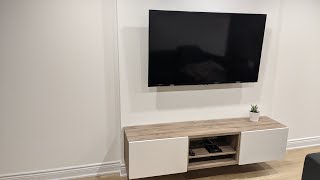 IKEA TV wall unit by Besta  Complete Installation of TV wall mount Easy Safety Issue resolved DIY [upl. by Carnahan]