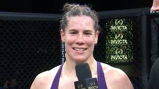 Invicta FC 58 Victoria Leonardo PostFight Interview [upl. by Naujek]