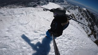 Ben Vegel  Skiing Backcountry Ridge Line [upl. by Ahsinra]