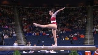 Norah Flatley Beam Arkansas  SEC Championships 2023 9825 [upl. by Dorsy]