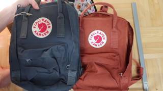 MINI FJALLRAVEN KANKEN and Jansport Half Pint  Backpack HAUL and reivew [upl. by Nageam]