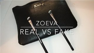 Zoeva Brushes REAL VS FAKE [upl. by Midas]