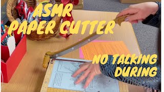 ASMR Paper Cutter in Library  1 hour no talking during cutting [upl. by Arndt827]