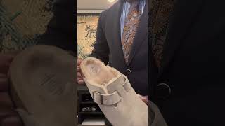 Unboxing Birkenstock Boston shearlingbirkenstock treandingfashionshoes fall2024 [upl. by Sabina]