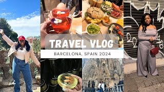 BARCELONA TRAVEL VLOG ✈️ What I Ate Saw and Did in Spain  2024 Vacation Things 🇪🇸 [upl. by Ahselyt]