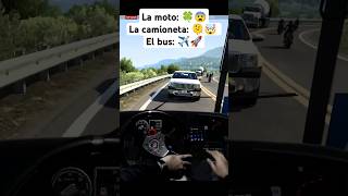 Lo que puede pasar en un segundo 😂 bus truck simulator trailer american camion [upl. by Airotna472]