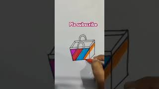 Coloring bag 🛍️ satisfying trending shorts viral emojimixing [upl. by Innavoig222]