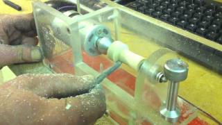 CNC Made Micro Wood Turning Lathe [upl. by Colan]