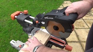 The Evolution R210SMS Sliding Mitre Saw Review [upl. by Gollin41]