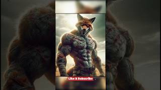 AI fusion Animal turn into Bodybuilder 💪 ai animals hybrid genetics youtubeshorts [upl. by Mandler]