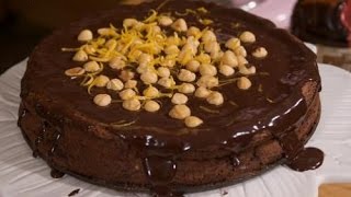 Nutella Grand Marnier Cake  Rossellas Cooking with Nonna [upl. by Atnovart]