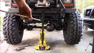 jeep xj alignment diy [upl. by Aicnelav]