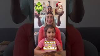 Hallowen VS Navidad youtubeshorts yt funny fy like viralvideo comedy short share humor [upl. by Atibat]