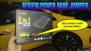 Review Power bank jumper aki VGEN bisa jumper mobil sampai 5000cc [upl. by Htebirol]