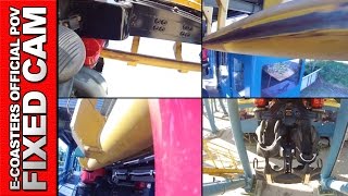 Triops Bagatelle Parc  Roller Coaster Multi Cam POV On Ride Invertigo Vekoma Theme Park France [upl. by Adiell]