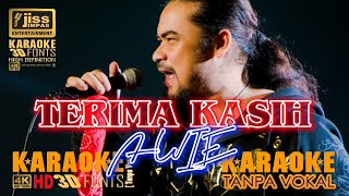 TERIMA KASIH  AWIE  KARAOKE HD Tanpa Vocal [upl. by Annahsohs]