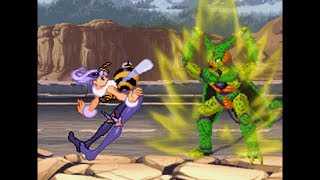 Q Bee vs Imperfect Cell HD Remaster  キュービィ VS 不完全体セル [upl. by Haelem840]