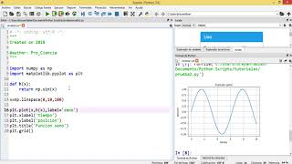 Python Graficar funciones con MATPLOTLIB 1 [upl. by Auqinahs462]