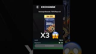 3x 9499 3 Tots player exchanges 🤯😱  tots event fcmobile shorts fifamobile [upl. by Calida620]