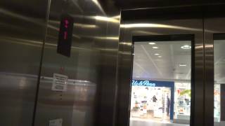 2008 Total MRL traction elevator  Birsta City Shoppingcenter Sundsvall Sweden [upl. by Ylrebmic]