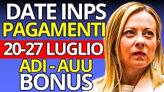 Nuove Date INPS Pagamenti ADI Bonus 100€ Assegno Unico e Altro [upl. by Toomin]