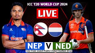 NEPAL VS NETHERLAND ICC T20 WORLD CUP 7TH MATCH 2024  NEPAL VS NED T20 WORLD CUP MATCH 2024 LIVE [upl. by Nnalatsyrc987]