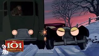 Cruella Car Chase Road Rage  HD 1111 Movie Scenes  101 Dalmatians 1961 [upl. by Oriel]