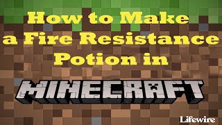 How to Make a Fire Resistance Potion in Minecraft [upl. by Oderfla151]