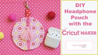 Ear bud case with a Cricut Maker or Cricut Explore  Recorded Live [upl. by Eemyaj]