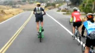 An ElliptiGO rider completes the 103mile San Diego Century [upl. by Allyce247]