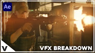 VFX Breakdown  Gun Effect  After Effects  2024 [upl. by Onstad]