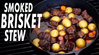 Smoked Beef Brisket Stew  Using Seasoned Brisket Frozen For Nearly A Year [upl. by Vasya392]