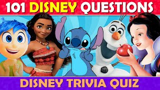 Disney Trivia Quiz 🏰 101 Disney Quiz Questions ✅ [upl. by Akcimahs]