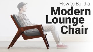 How to Build a Lounge Chair  Woodworking Plans Available [upl. by Candide]