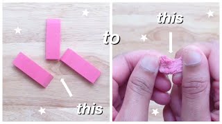 how to make a KNEADED ERASER out of a regular eraser [upl. by Tnahs]