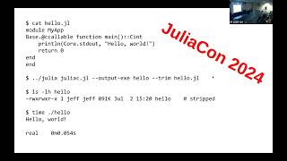 Julia as a Statically Compiled Language [upl. by Harrod]