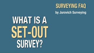 What Is A SetOut Survey  Jurovich Surveying Perth [upl. by Genevra]