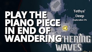 Play the piano piece in End of Wandering Wuthering Waves [upl. by Ntisuj]