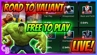 Road to Valiant F2P Stream  Marvel Contest of Champions [upl. by Navoj]