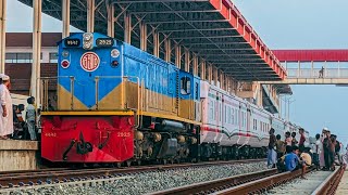 GIBR SPL Train When Leaving Chakaria Railway Station [upl. by Ephram]