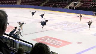 2010 Les Supremes Junior Free Program Synchronized Skating Winterfest [upl. by Oibirot]