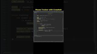 Mouse Tracker with Crosshair In Python Using Pygame python learnpython [upl. by Chelsae981]