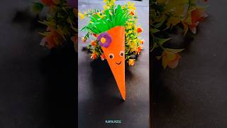 Easy kids craft🥕🐰😨 Diy Ideas💫shorts trending viralvideo funny story craft kids art comedy [upl. by Resay]