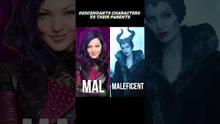 💜 Descendants characters VS their parents 💜 descendants4 descendants disney [upl. by Zetes]