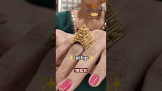 180 mg Gold ring  Gopuram design Mens Ring  Gold God Ring Collections Sri Vasavi [upl. by Ariaec]