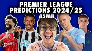 My 202425 Premier League Prediction ASMR [upl. by Landel485]