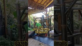 Ready Gazebo Bambu Minimalis  WA 085755103367 gazebobambumalang [upl. by Maryjo]